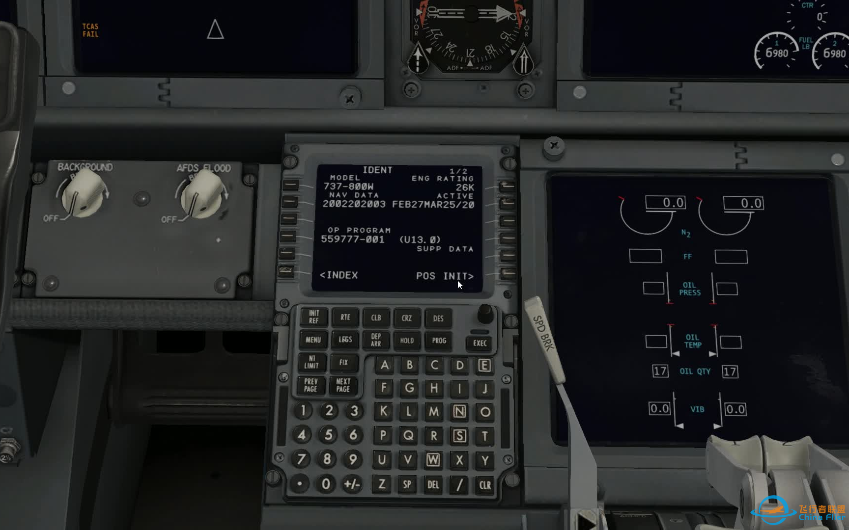 x-plane11:737-800 全自动飞行-6132 