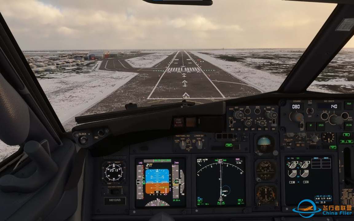 飞往阿拉斯加巴罗：模拟飞行 2020 PMDG 737 ✈ 在壮丽雪地风景中降落！-2429 