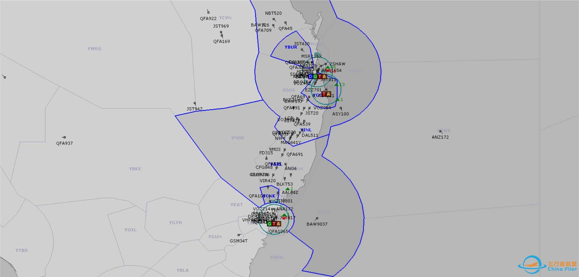 VATSIM YBBN-YSSY-9655 