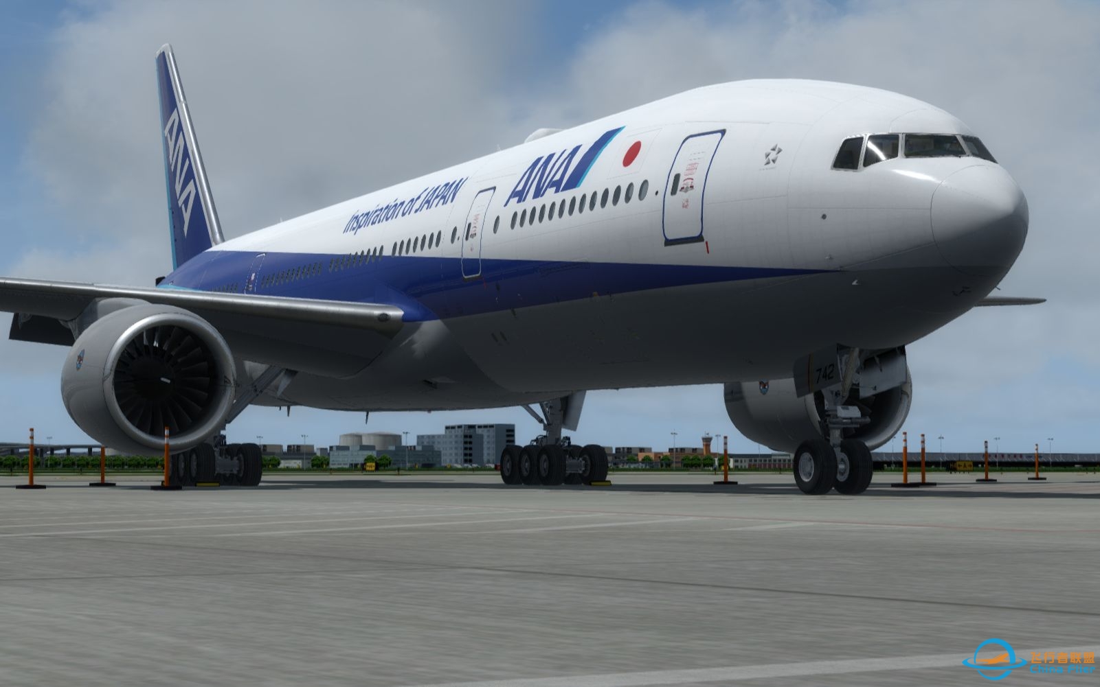 【Prepar3D落地】全日空波音777-200ER落地上海虹桥机场-1405 