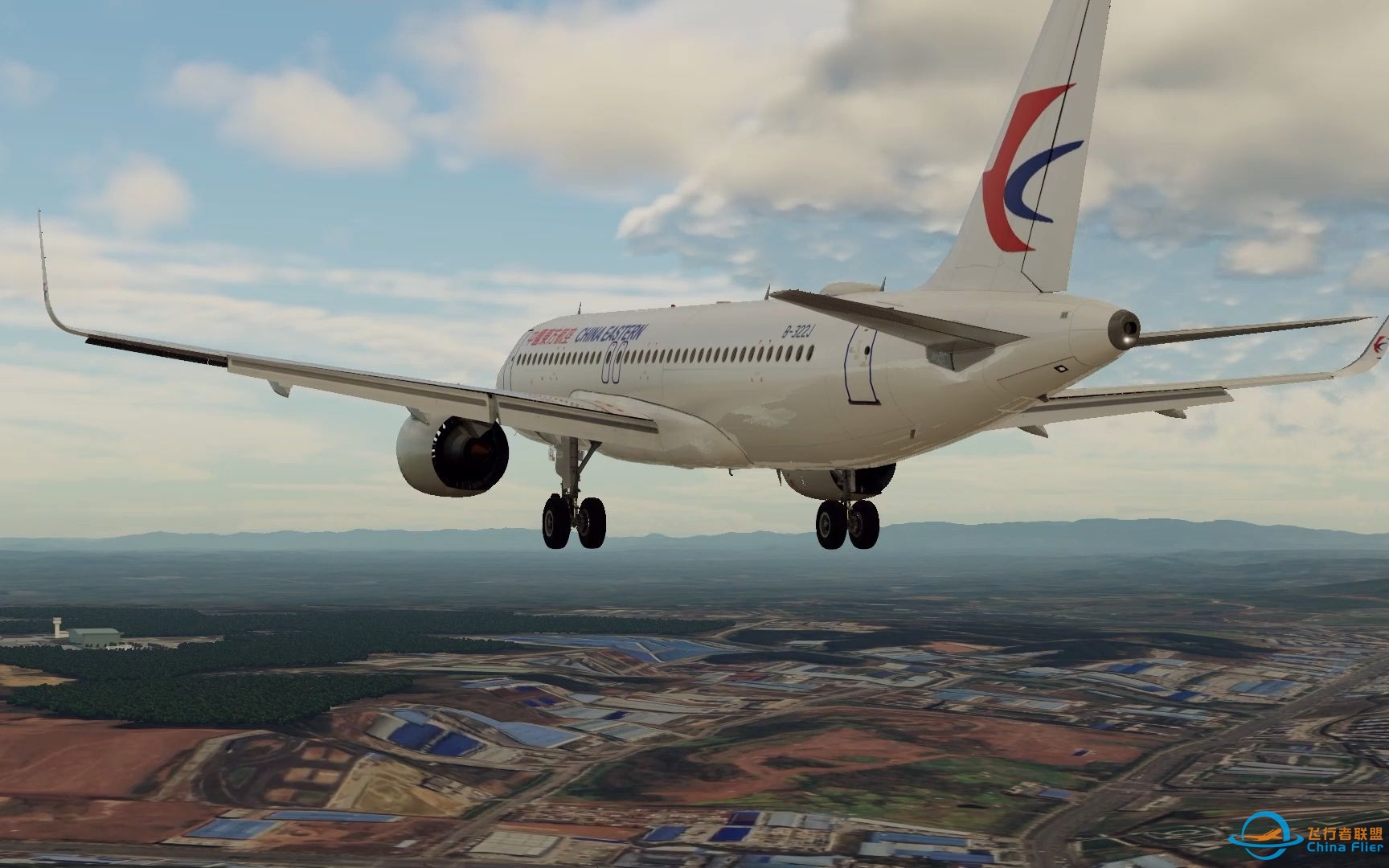 [X-Plane12]落地南充高坪/东方航空320neo-3140 