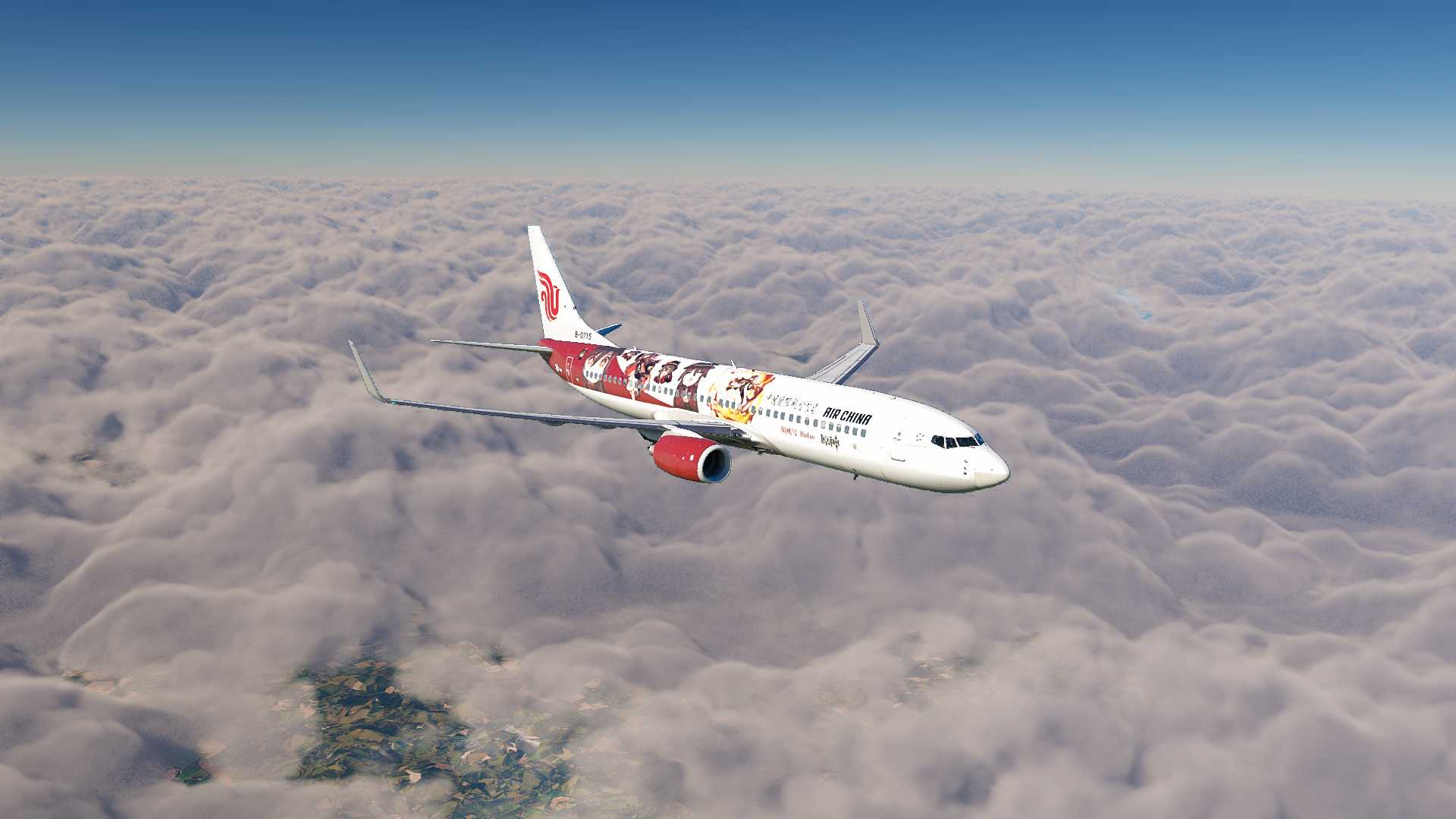 【X-Plane 11】ZSOF-ZSFZ-ZGSZ B737原神胡桃涂装试飞-9191 