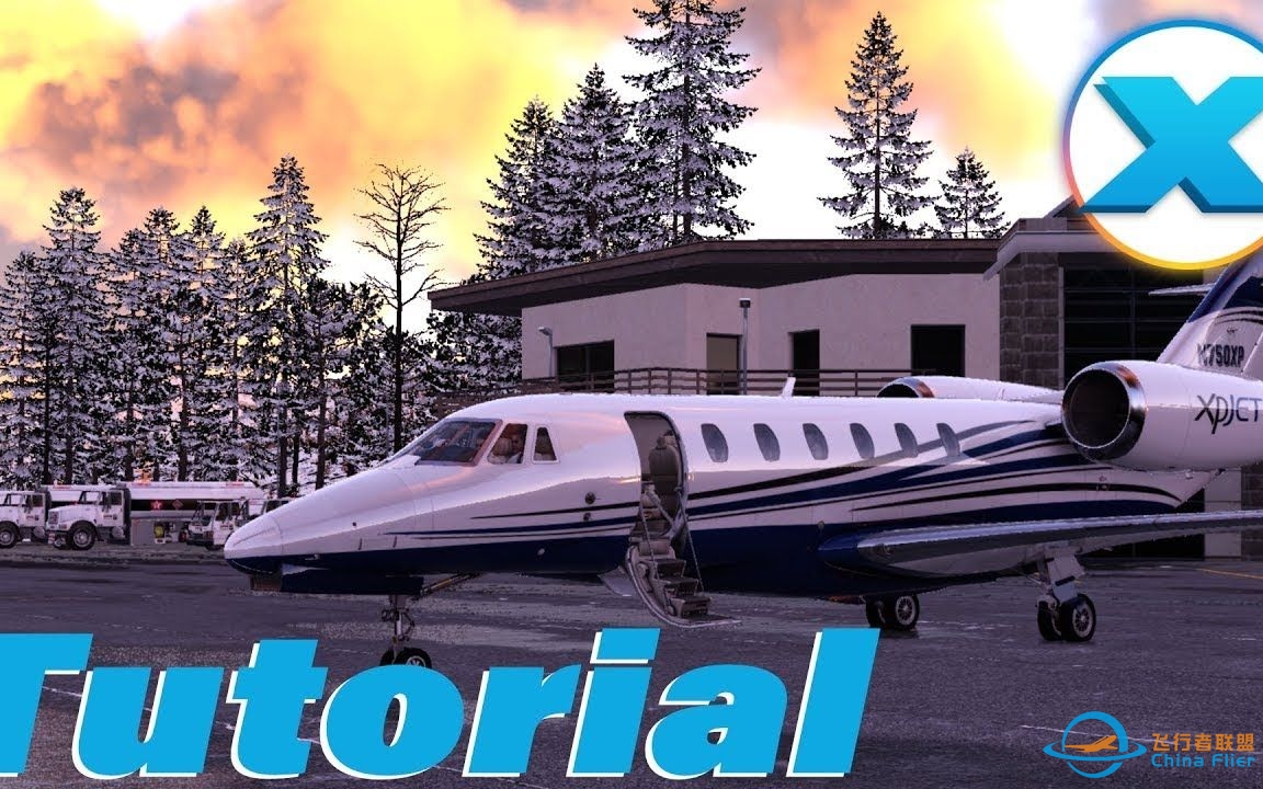 塞斯纳Citation X 进近&amp;amp;降落&amp;amp;关车 – X-Plane 12-1083 