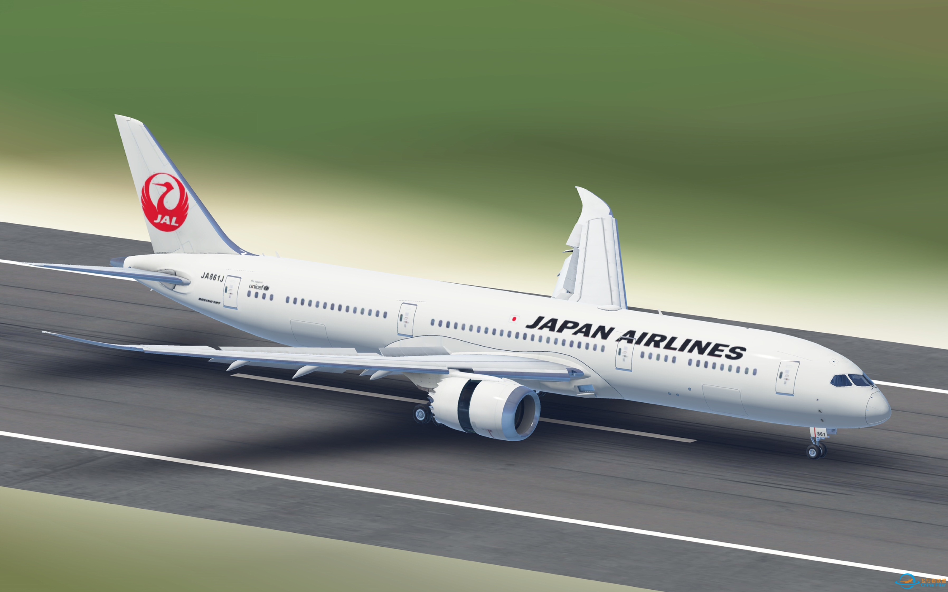 Infinite Flight：日本航空789丝滑降落美国关岛机场-1072 