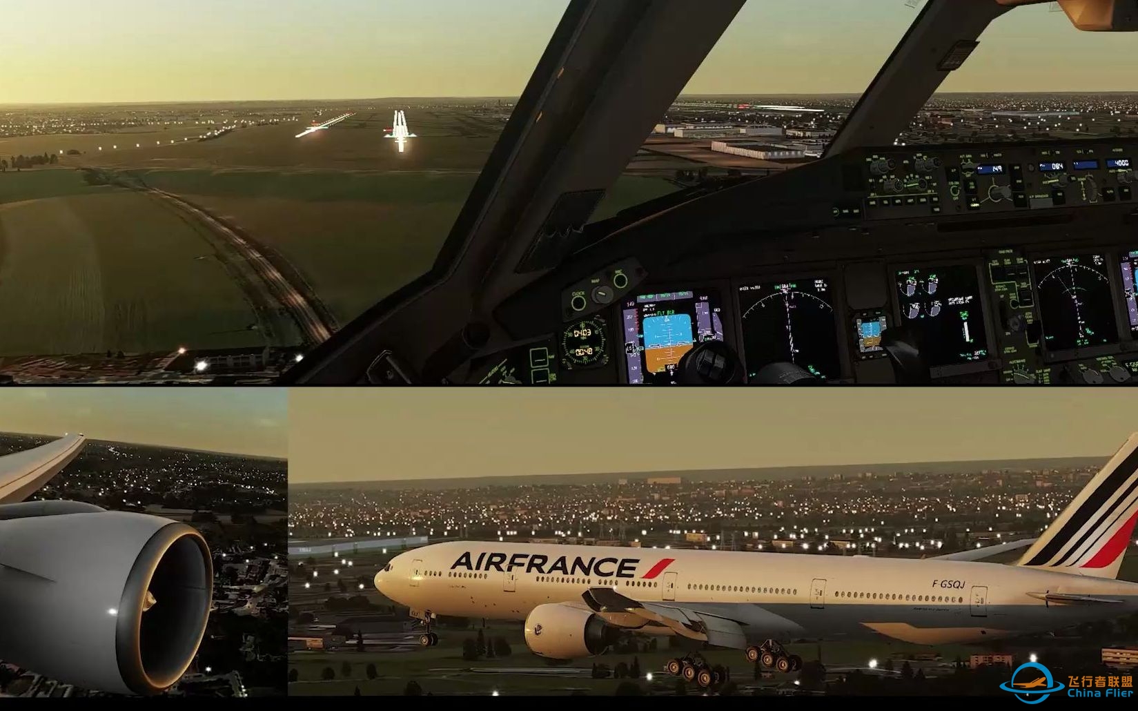 Prepar3D v5.2 | Air France 777 Gorgeous Early Morning Paris Arrival-8404 