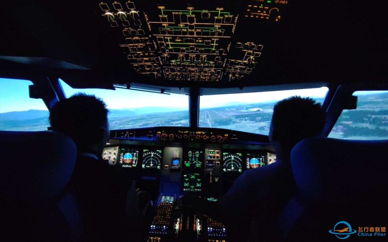 空客A320全动模拟机-飞行体验 不稳定进近复飞-7674 