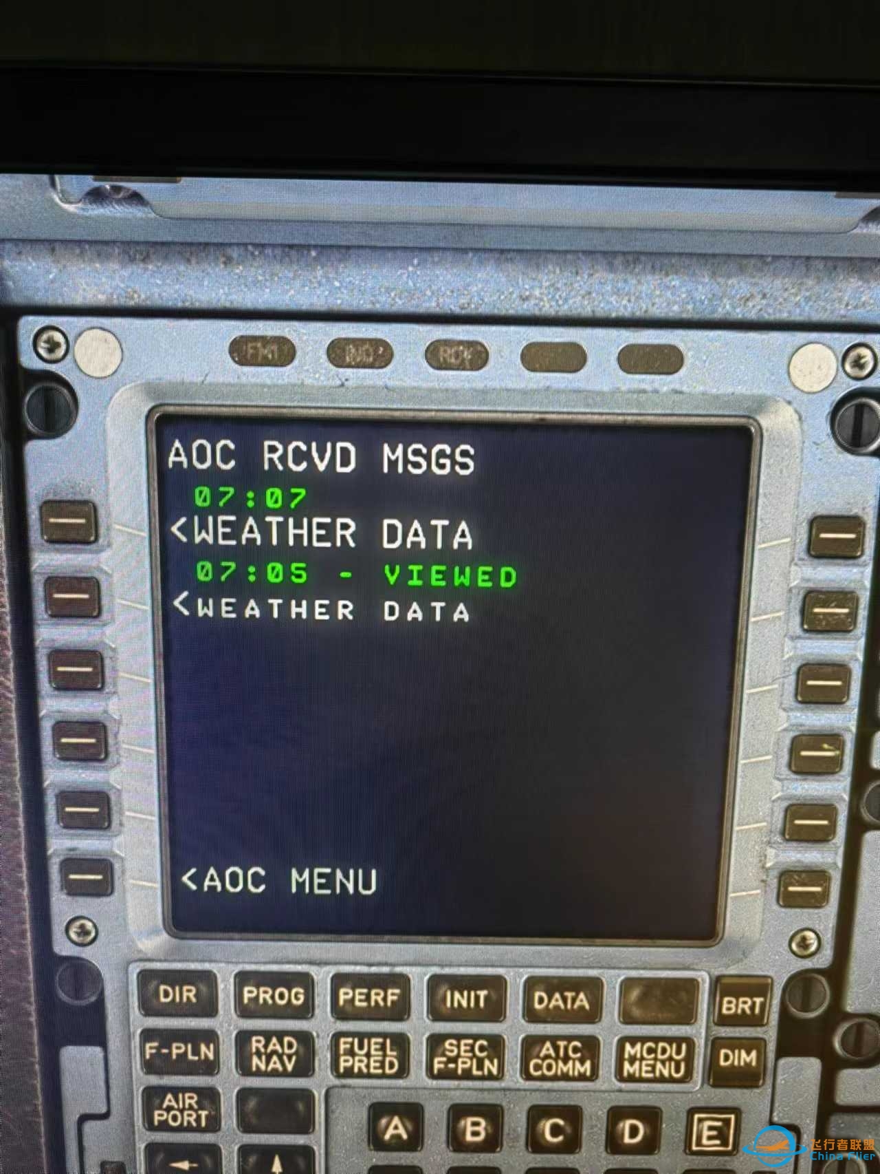 FENIX A320 MCDU上获取的天气信息不显示的问题-1210 