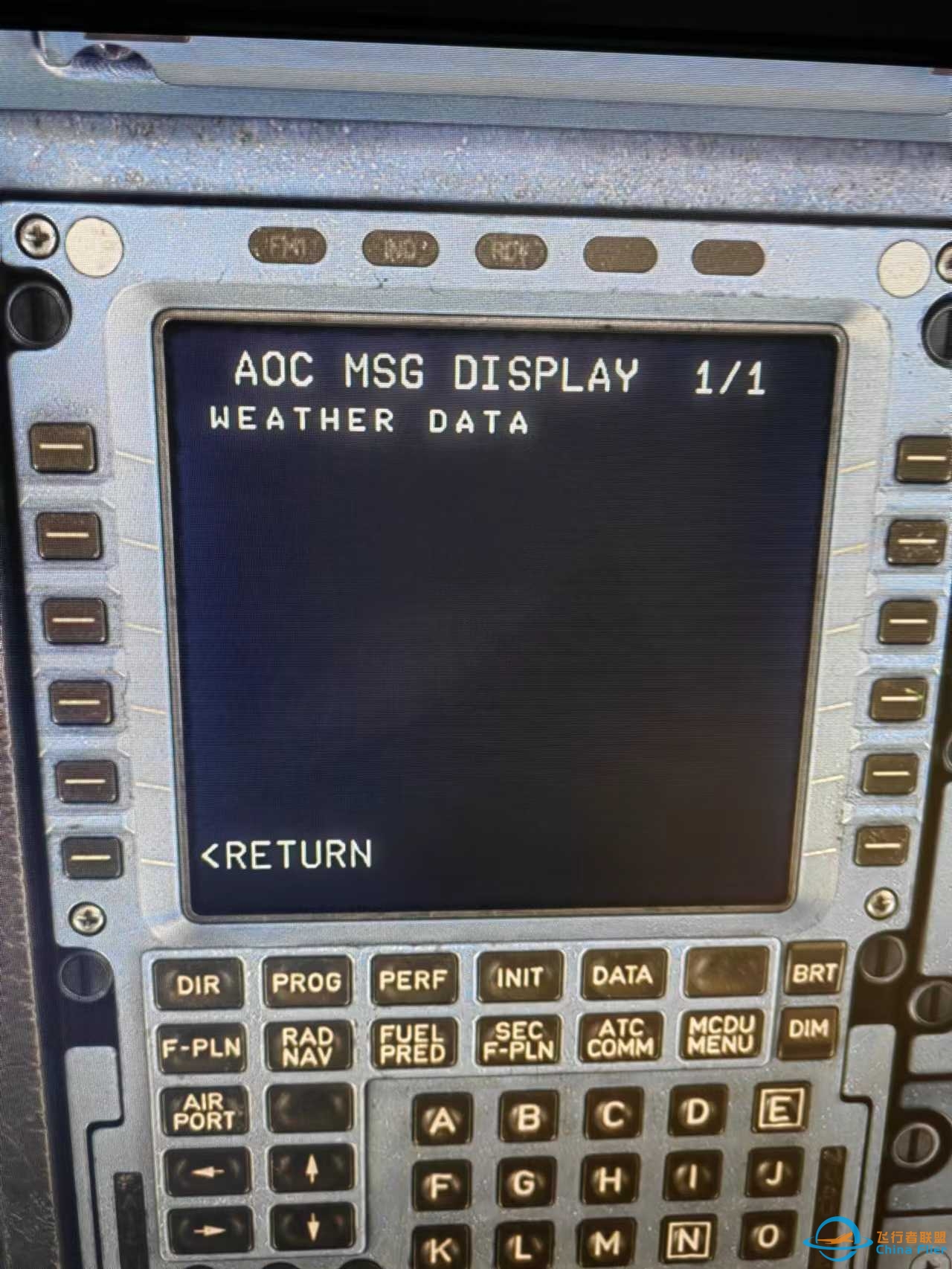 FENIX A320 MCDU上获取的天气信息不显示的问题-9104 
