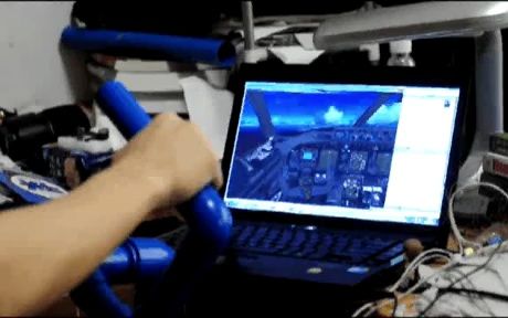 【DIY】用水管自制飞行模拟摇杆-8480 