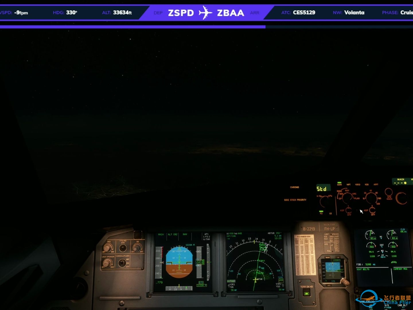 【每日一飞】Vatsim MSFS2020 ZBAA01-1413 