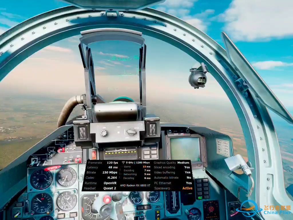 DCS 120HZ quest2 vr 实录-3129 