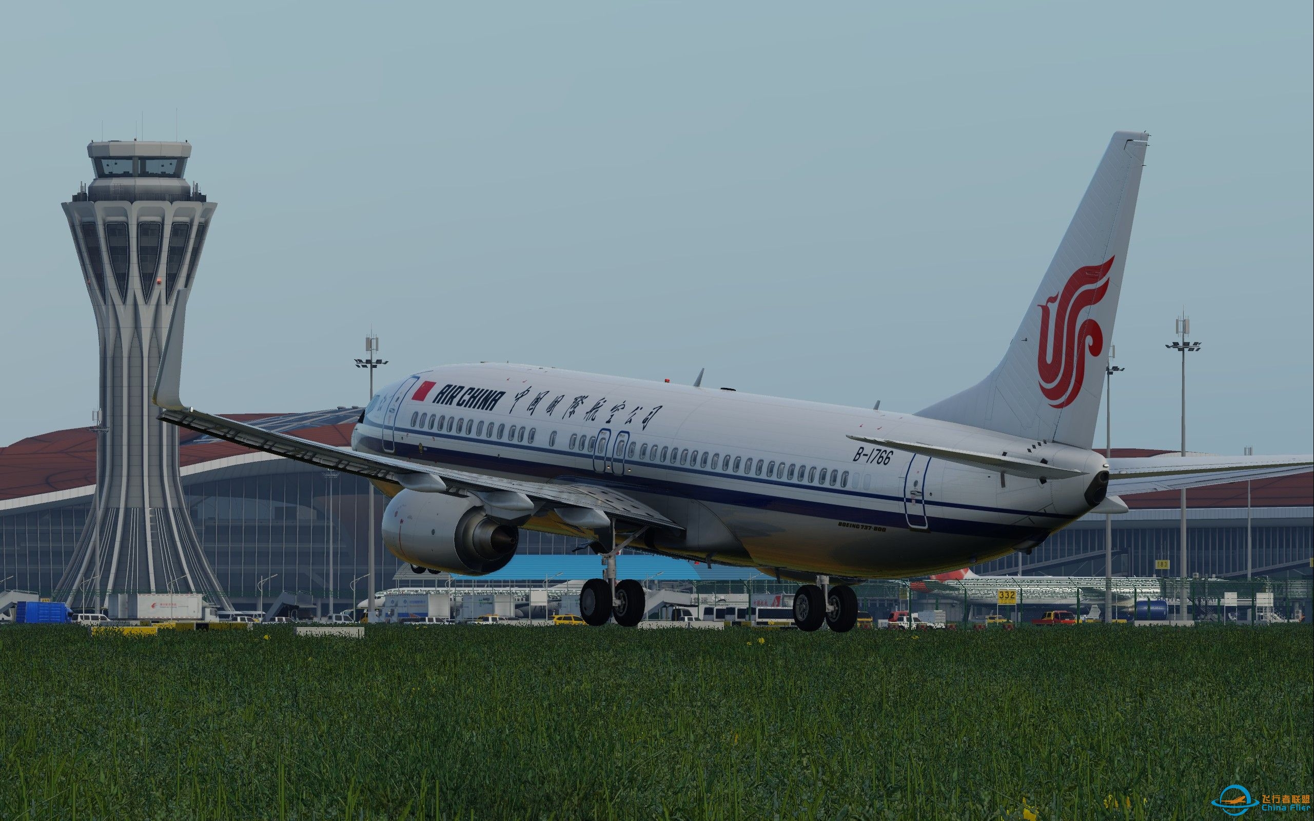 ZKPY-ZBAD B738航线飞行 X-PLANE12-5178 