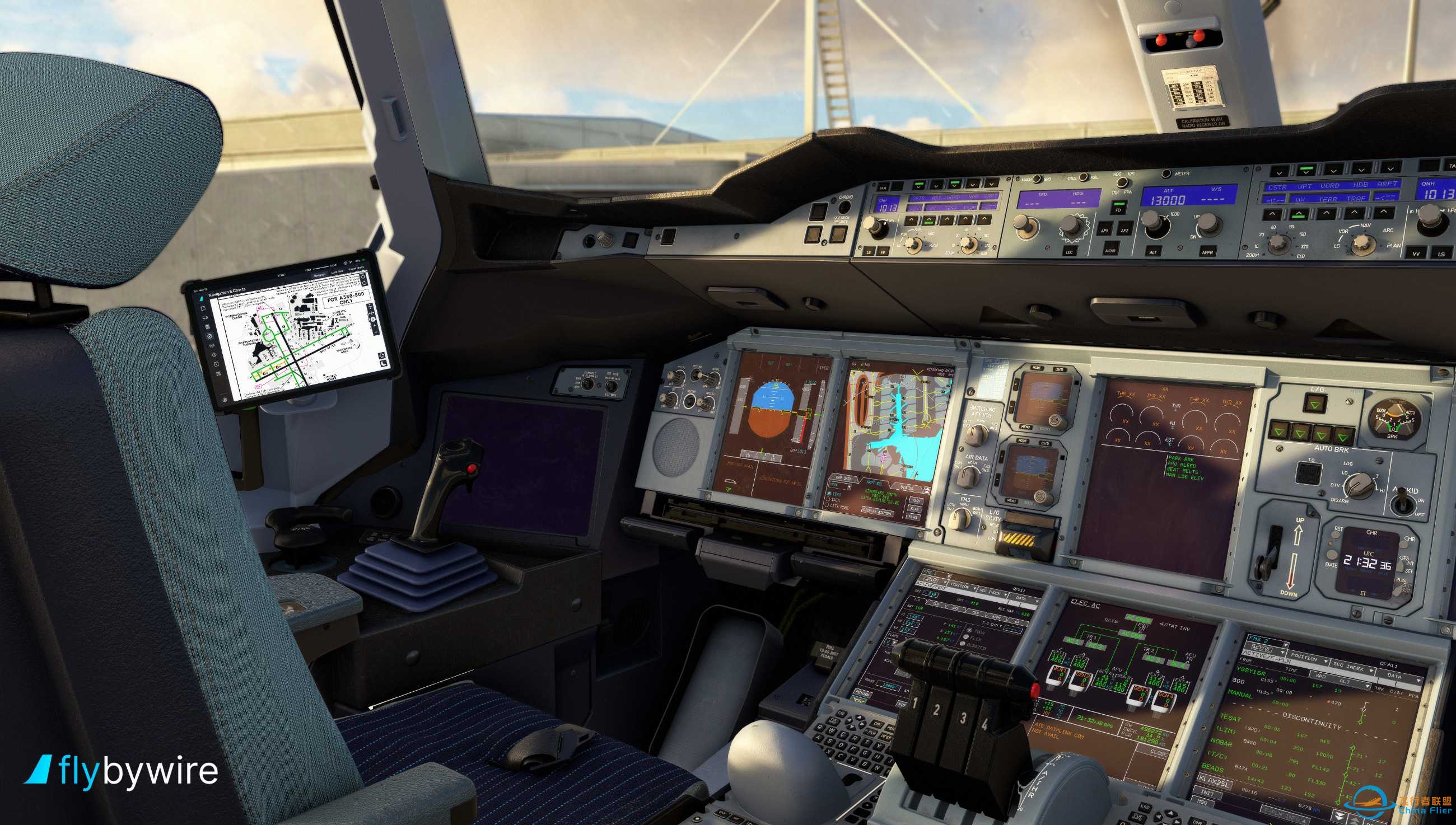 FlyByWire A380X 最新驾驶舱预览图-9043 