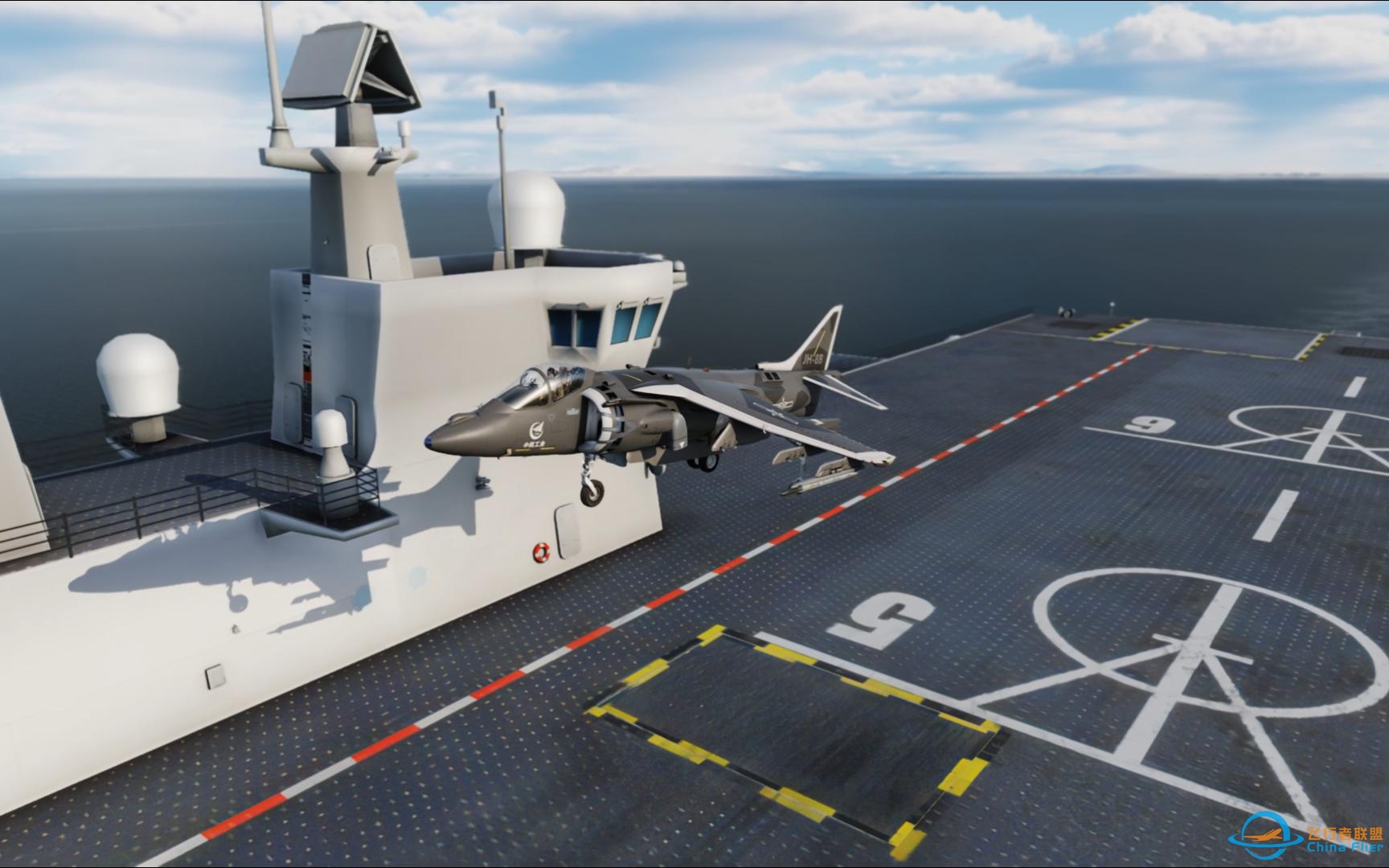 DCS World  075两栖攻击舰上垂直降落不明飞机-2030 