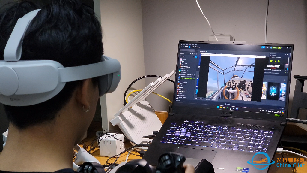 很好的VR，使我的室友对飞行模拟感兴趣-4462 