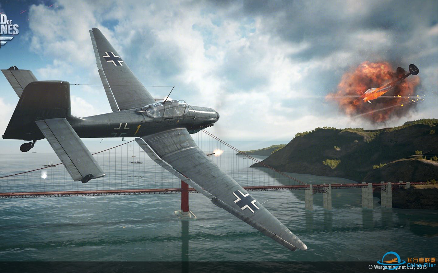 战机世界2.0美服娱乐：德系5级大炮鸟——JU87斯图卡雪原之战（攻击机模式）-6198 