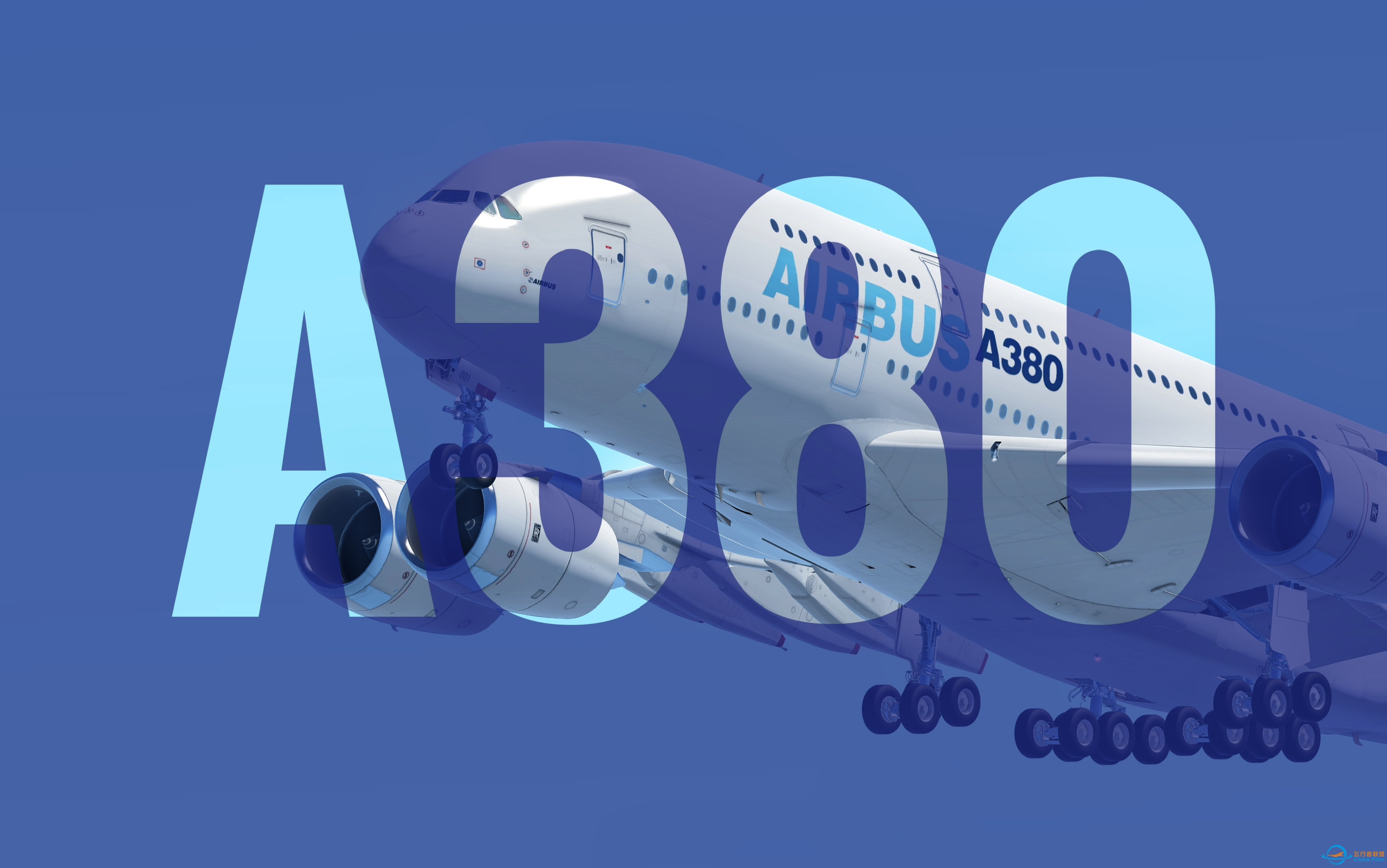 [Infinite Flight/短片]蓝天下的机械之美-A380-9861 