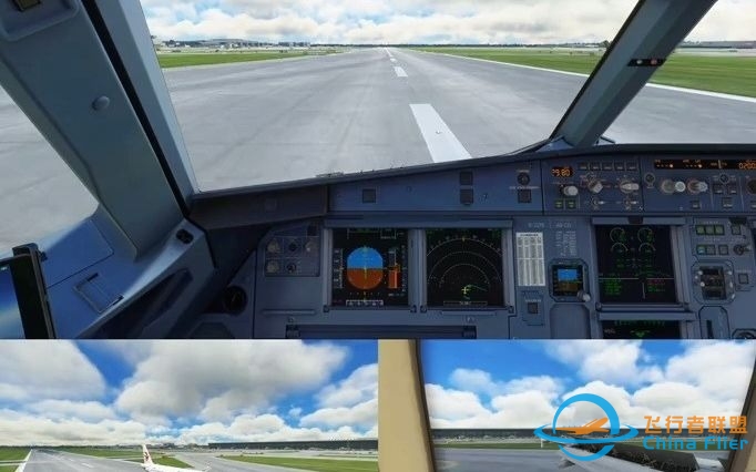 模拟飞行首次使用图马思特TCA空客飞行摇杆视角抖动插件降落浦东机场 驾驶舱  飞机降落  空客a320  软着陆  微软模拟飞行-697 