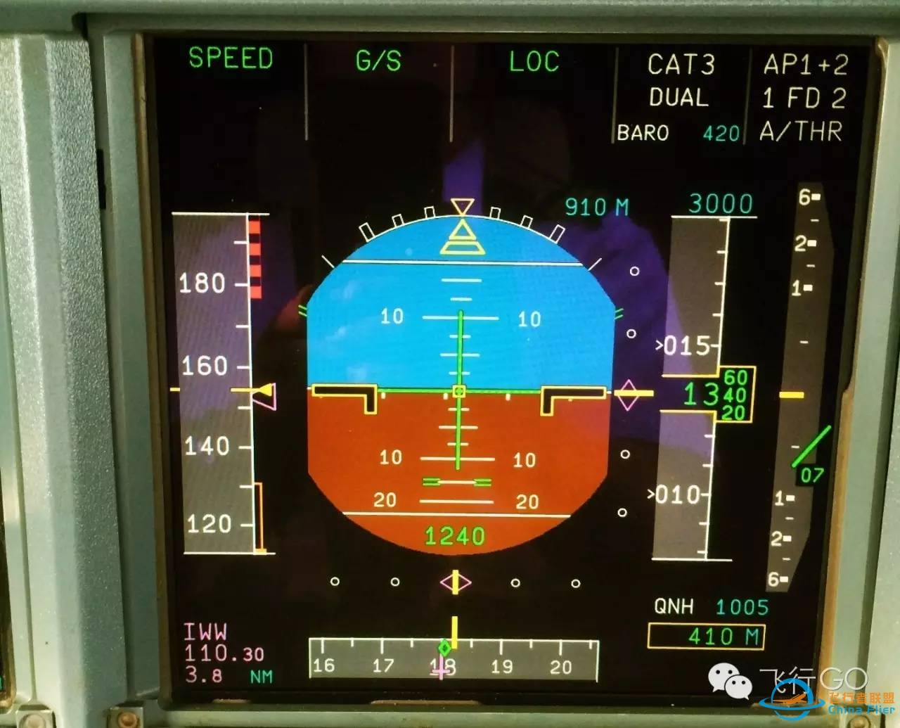 A320上的最小地速功能-9507 