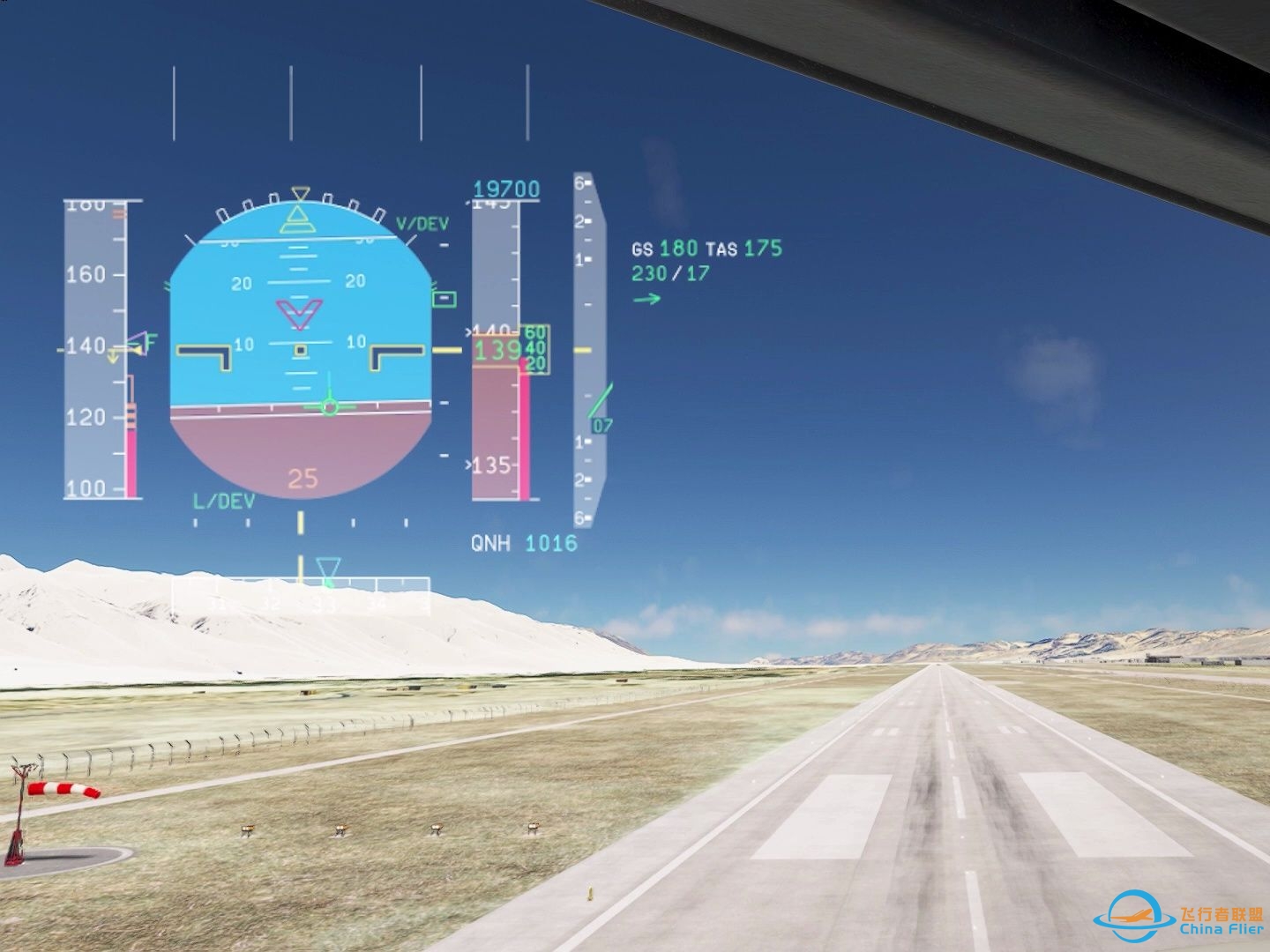 【模拟飞行2020】阿里 | 昆莎 | RNPAR 跑道33进近第一视角-1363 