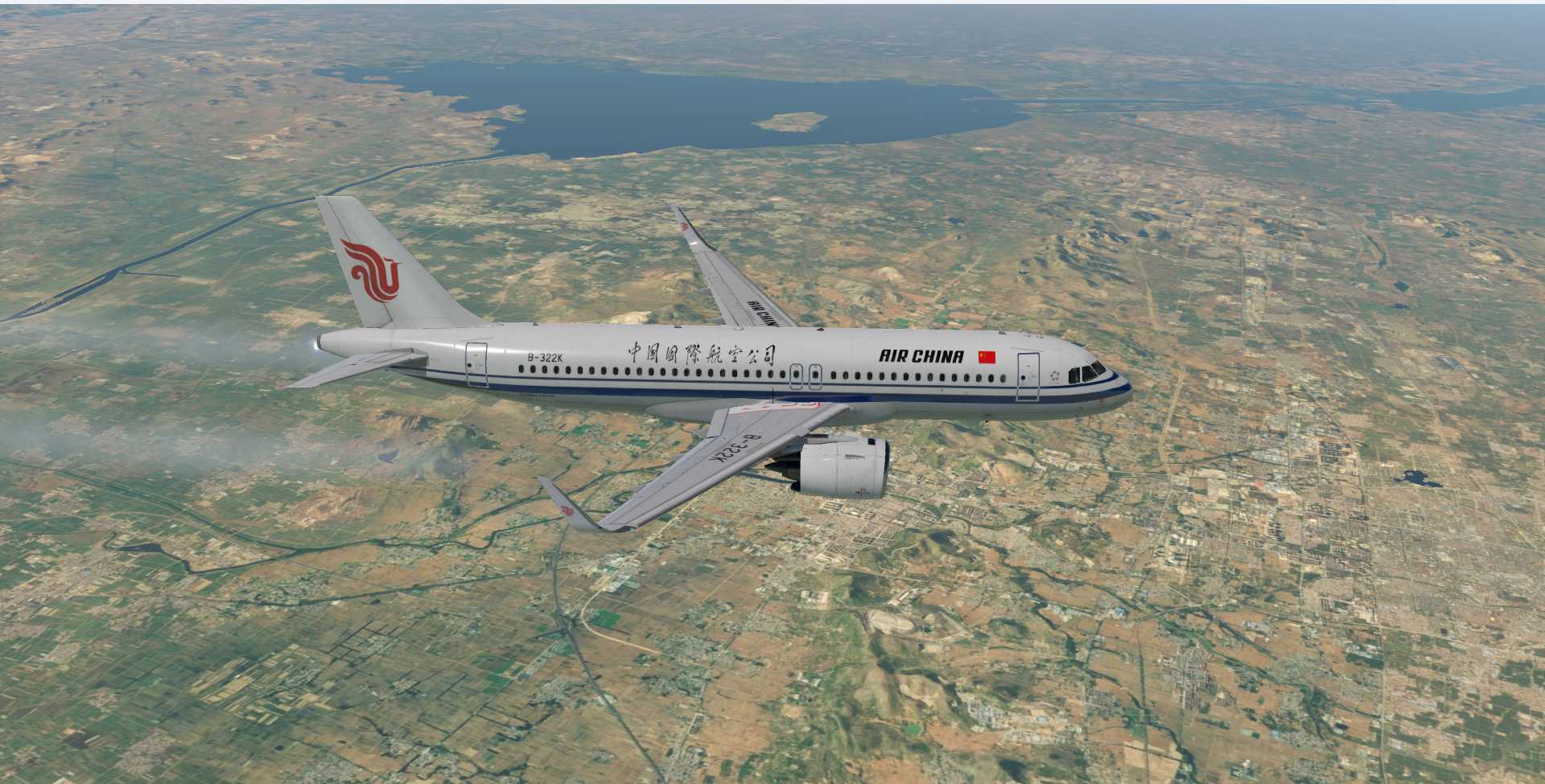 A320飞行美图CA1818-7648 