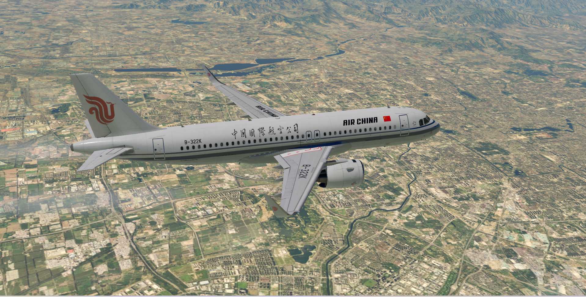 A320飞行美图CA1818-8745 