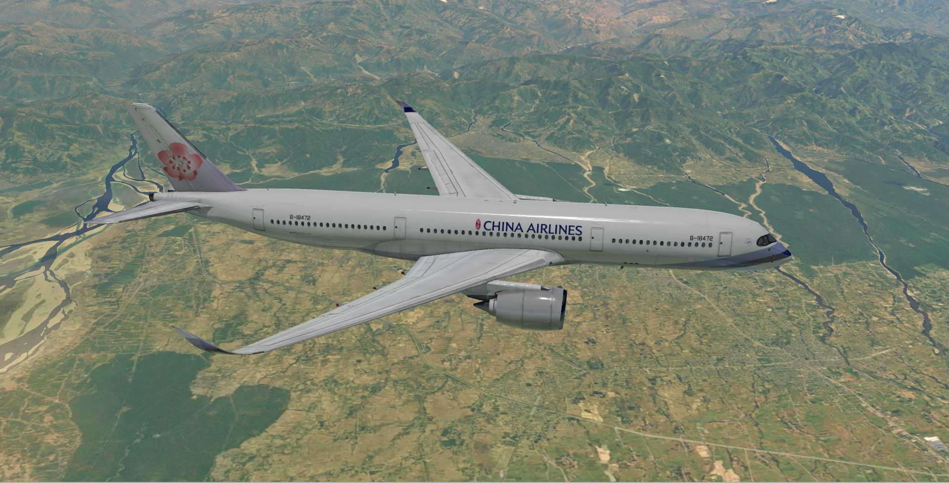 A350飞行美图RA401-9723 