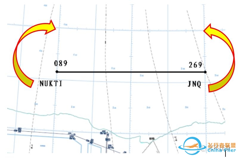 大圆与等角航线的差异-146 