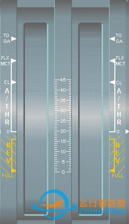 A320自动油门FMA方式指示空白的提示-5441 