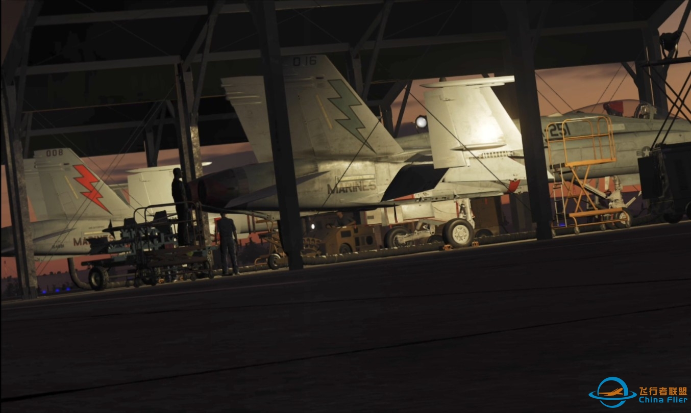 [4K·DCS World]全极致画质下高加索夕阳体验F18c着陆在科尔奇机场-2098 