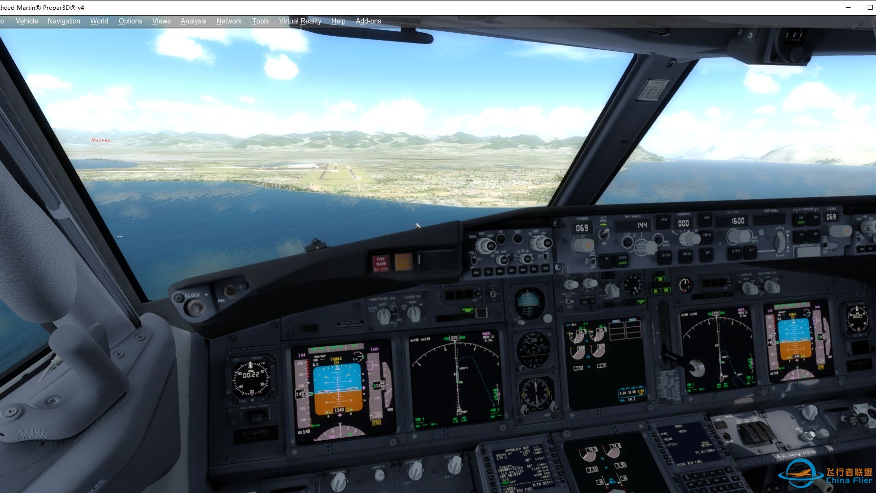 P3D模拟飞行 PMDG737 西雅图-安克雷奇2 完美落地-876 