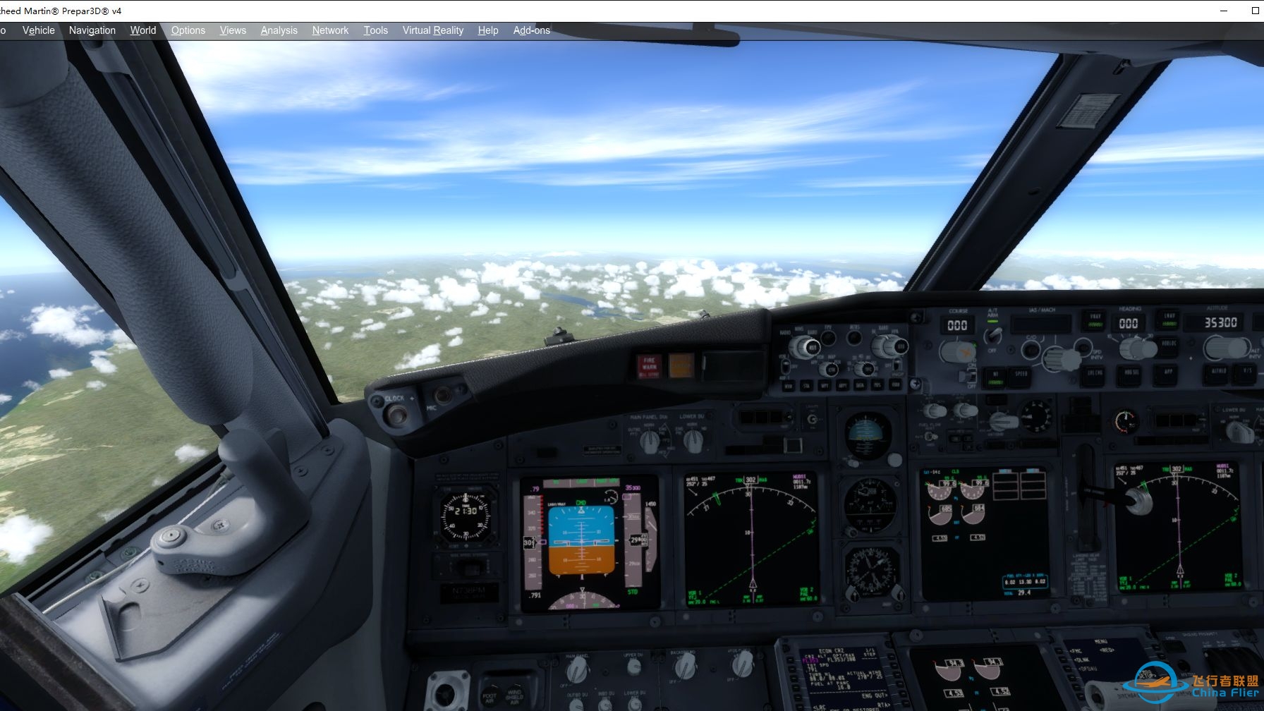 P3D模拟飞行 PMDG737 西雅图-安克雷奇1-8207 