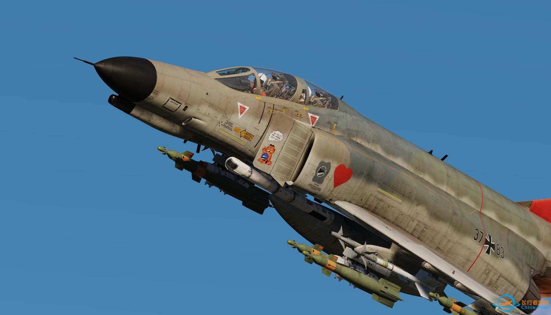 【DCS World】F-4E前座投放激光制导炸弹教程(GBU-12)-6901 