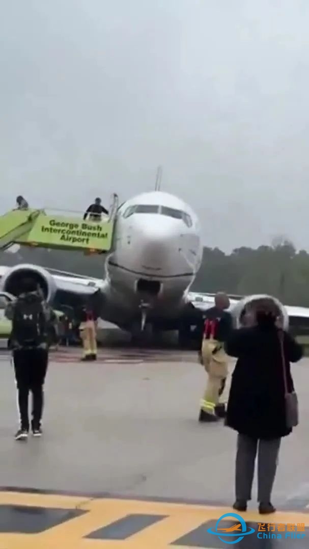 A United Airlines Boeing 737 MAX 8 left the runway after landing-3849 