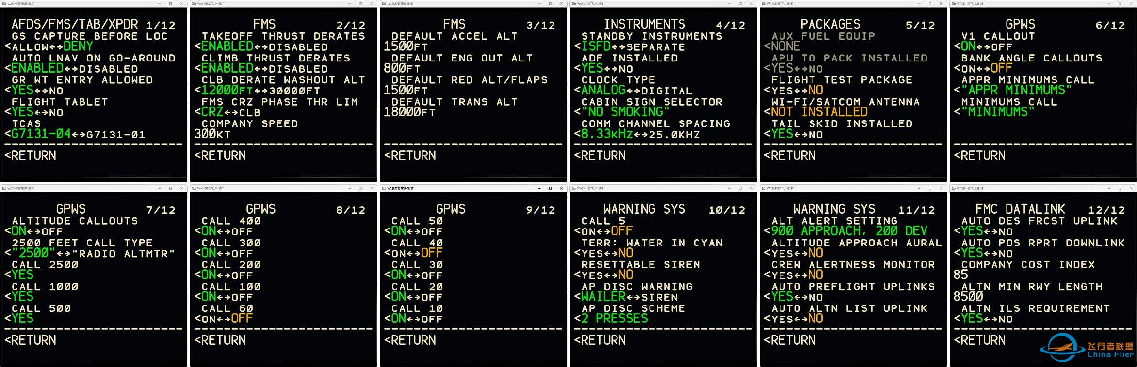 PMDG 777 展示 3：配置和选项-9254 