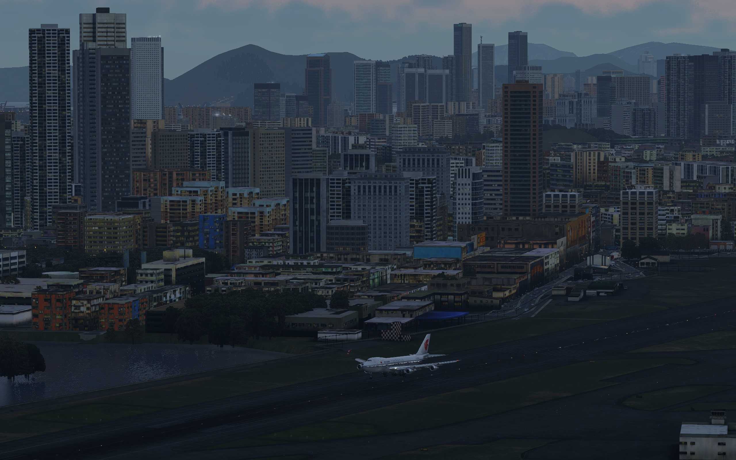 【x-plane12】新人第一帖，742降落老启德-5776 