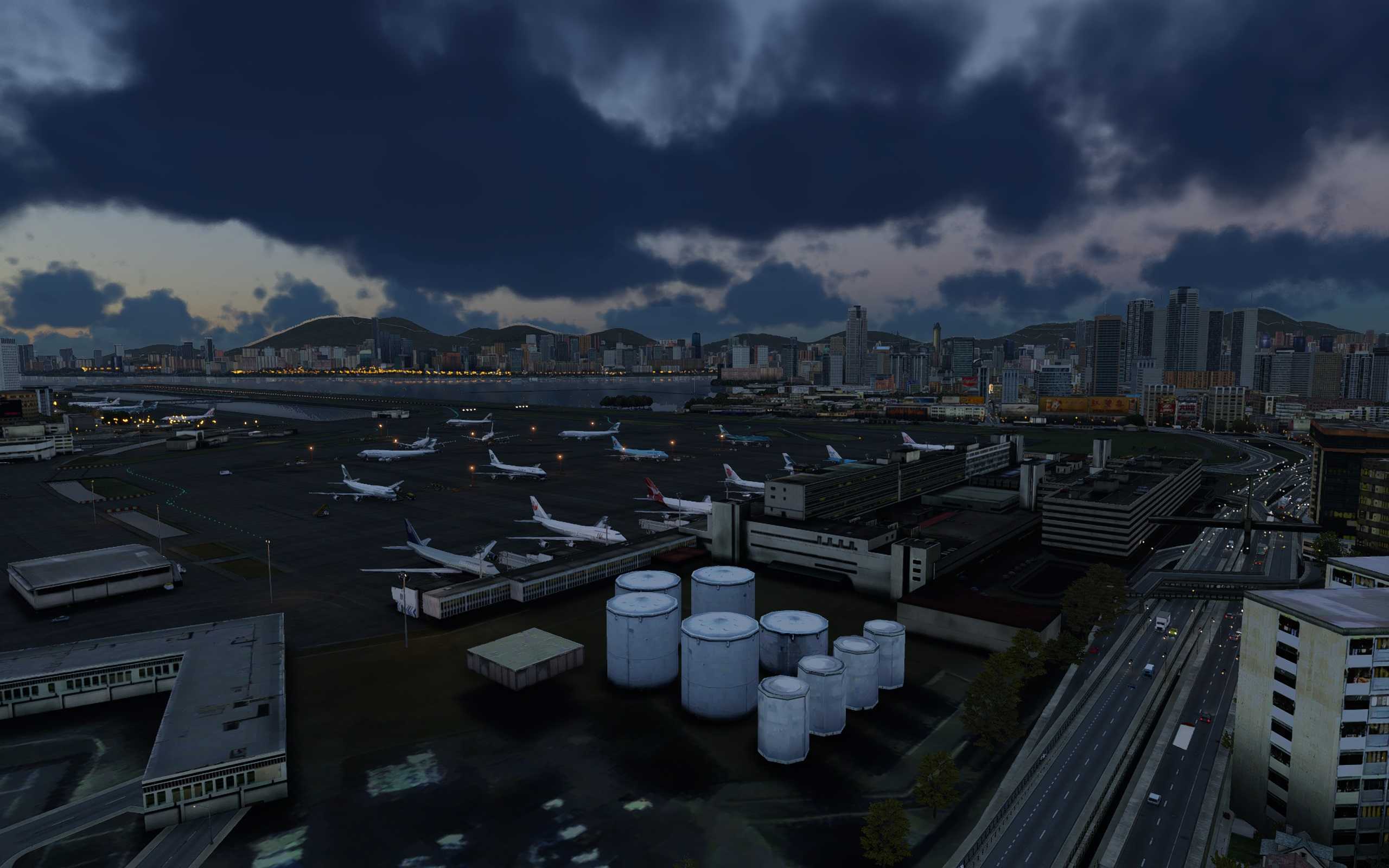 【x-plane12】新人第一帖，742降落老启德-7258 