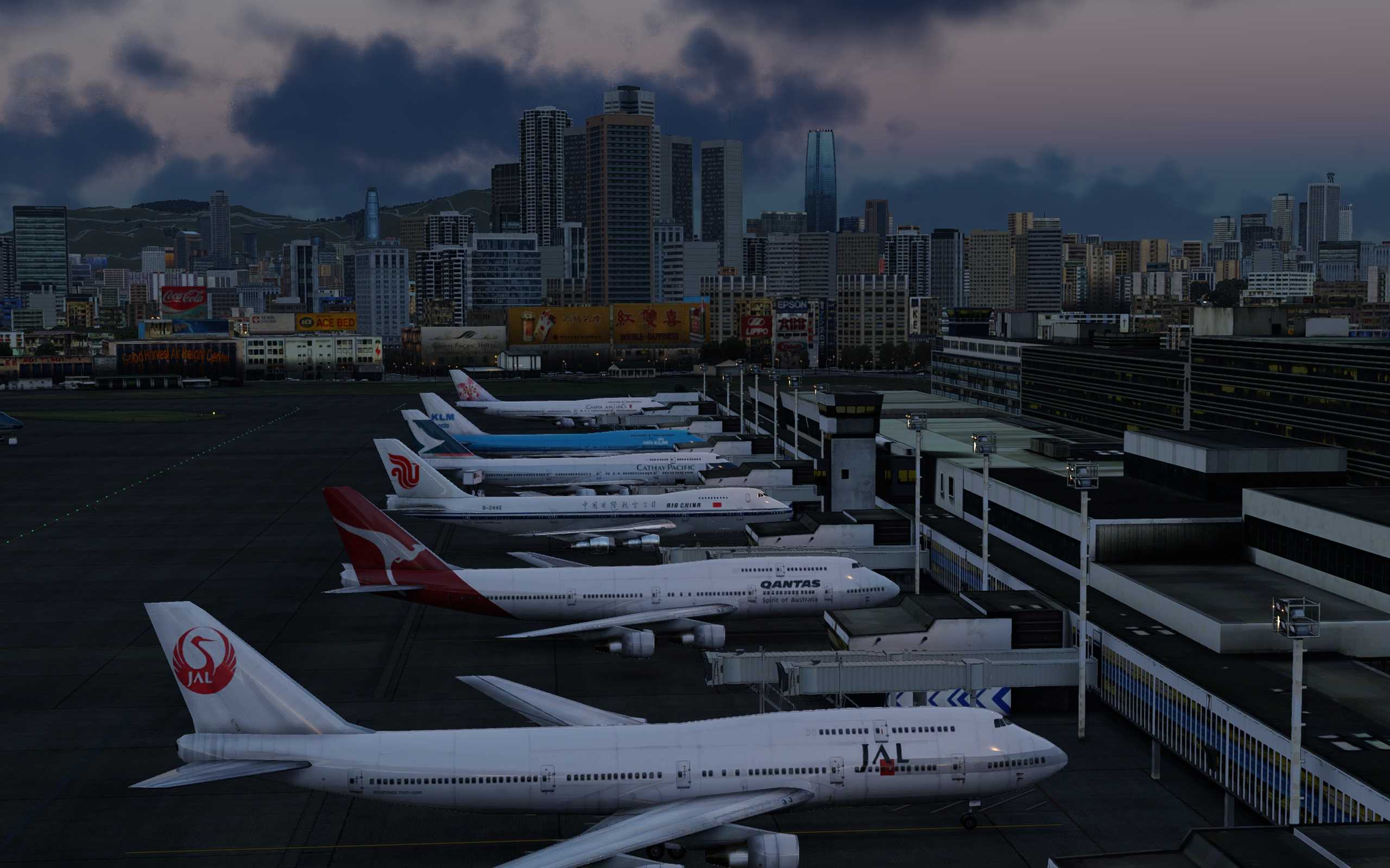 【x-plane12】新人第一帖，742降落老启德-5268 