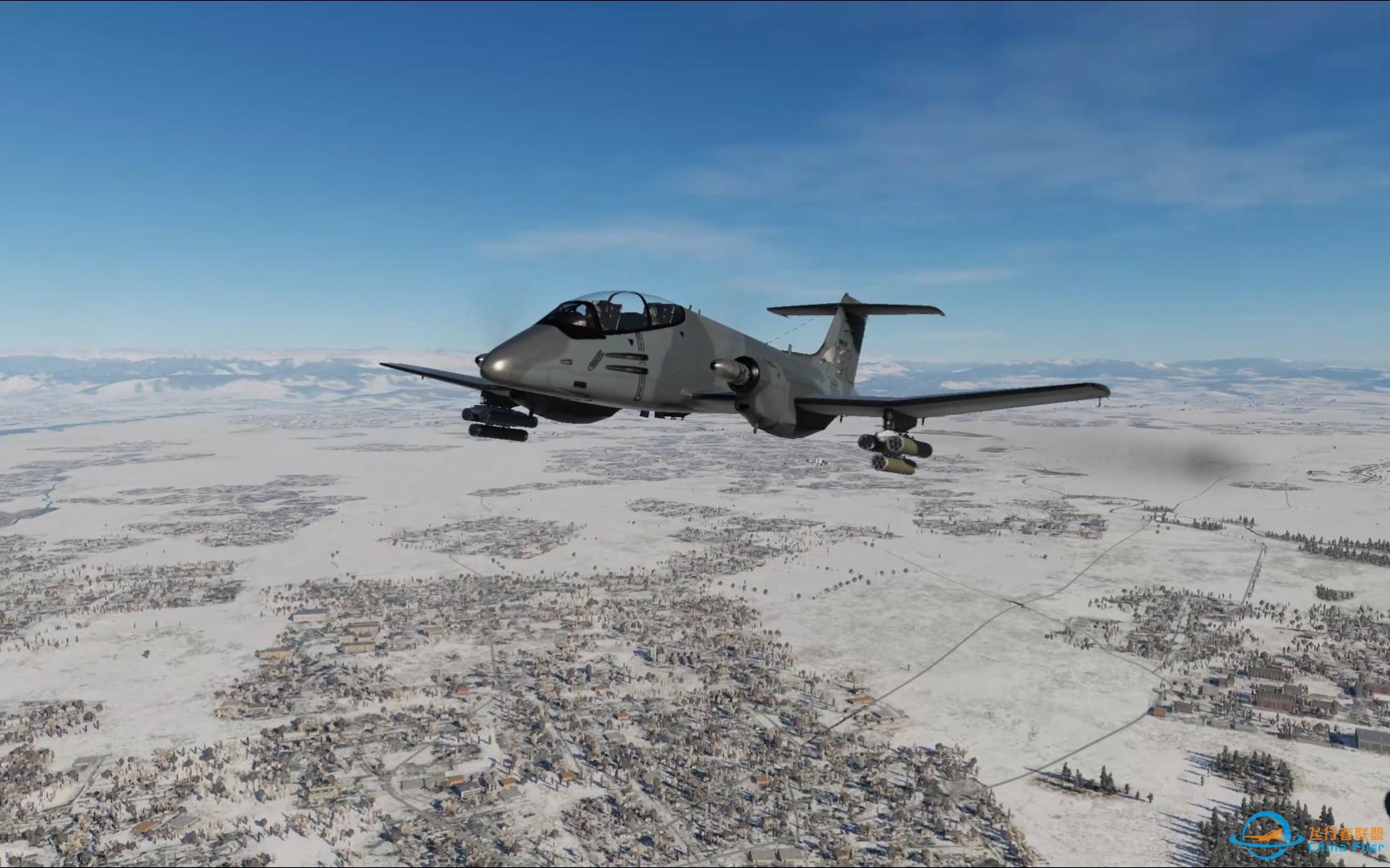 DCS World    这攻击机是开着最舒服的，也是螺旋桨飞机里颜值最帅的，不一样的美。飞控比官方蚊式战机好开太多了。-987 