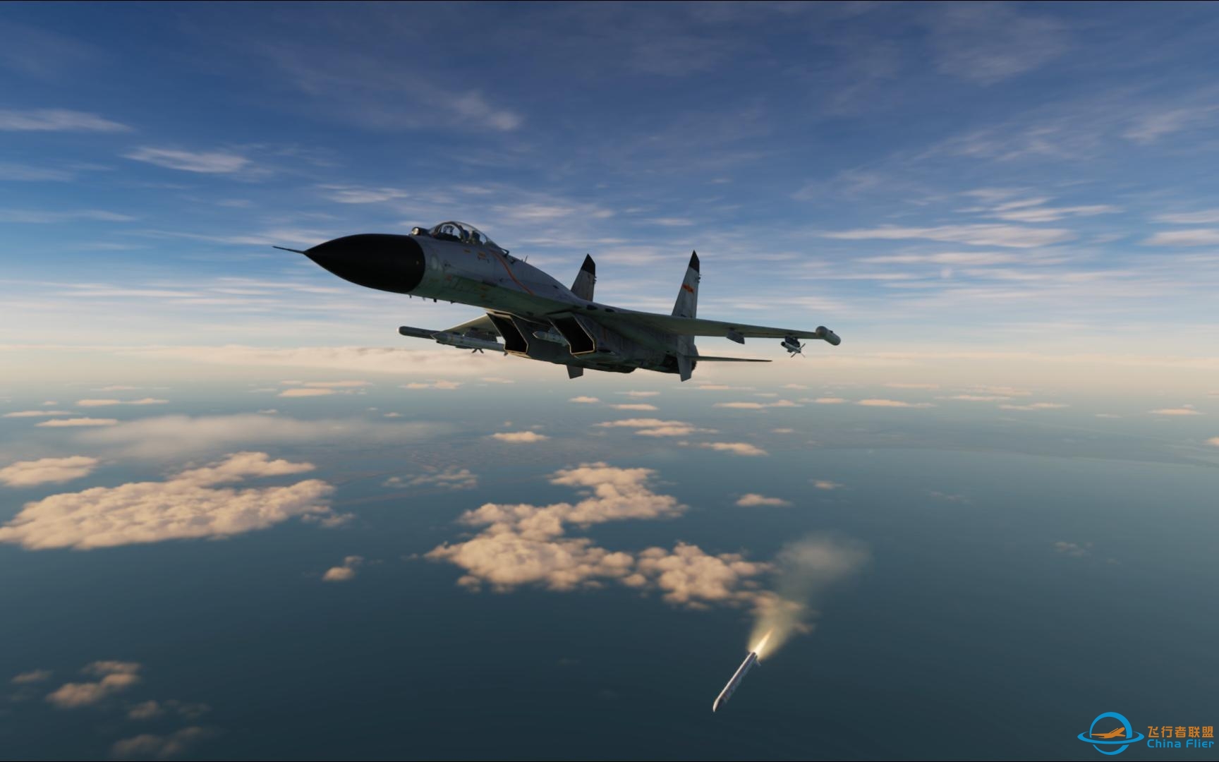 DCS World     中国空军现代化武器包展示，霹雳-17拥有问鼎世界最强对空武器的能力，升级内容介绍看简介！！！-6661 