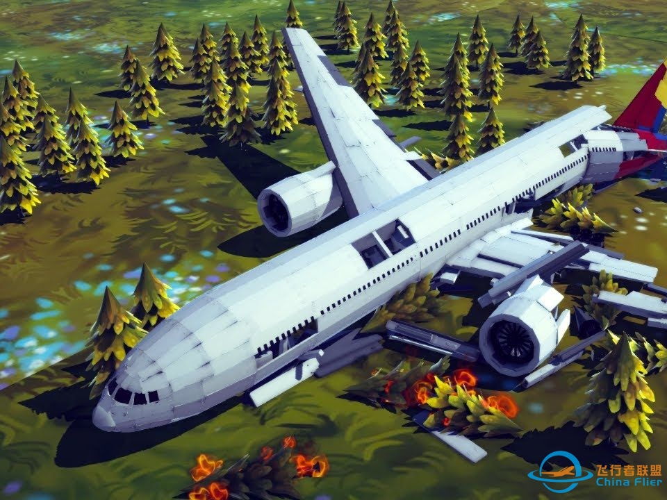 Realistic Fictional Airplane Crashes and Emergency Landings #6 - Besiege-6274 