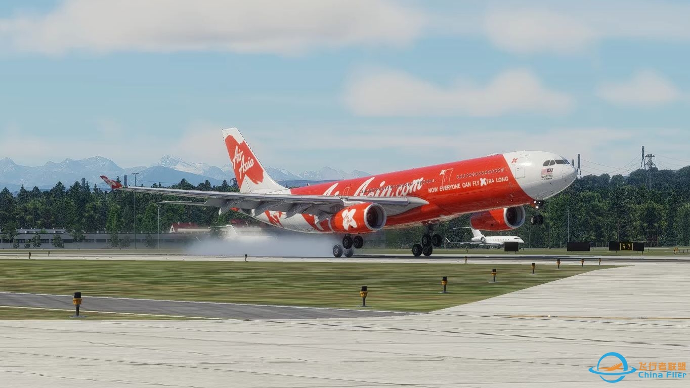 X-Plane A330-300 LSZH落地-6074 