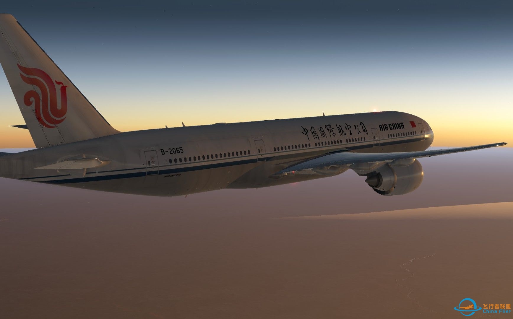 XPlane11 V网连飞 FF777浦东机场35L 盲降进近实况回放-7080 