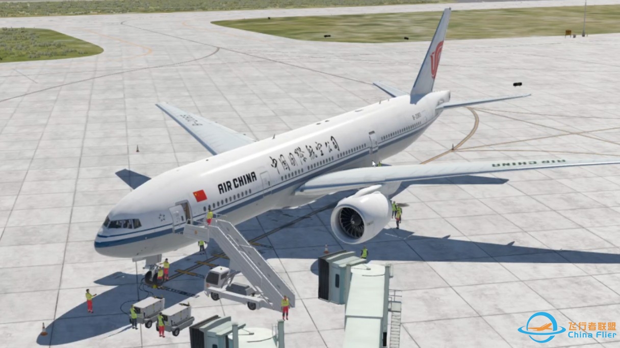 XPlane11 FF777 V2 冷舱+起飞带飞教学。ZLIC银川河东国际机场03号离场。-2374 