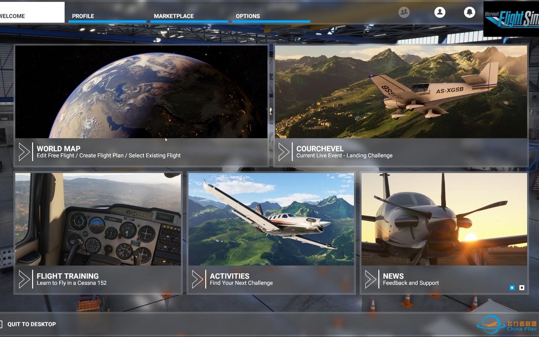 【中文讲解】微软飞行模拟2020初体验：菜单介绍和设置-5653 