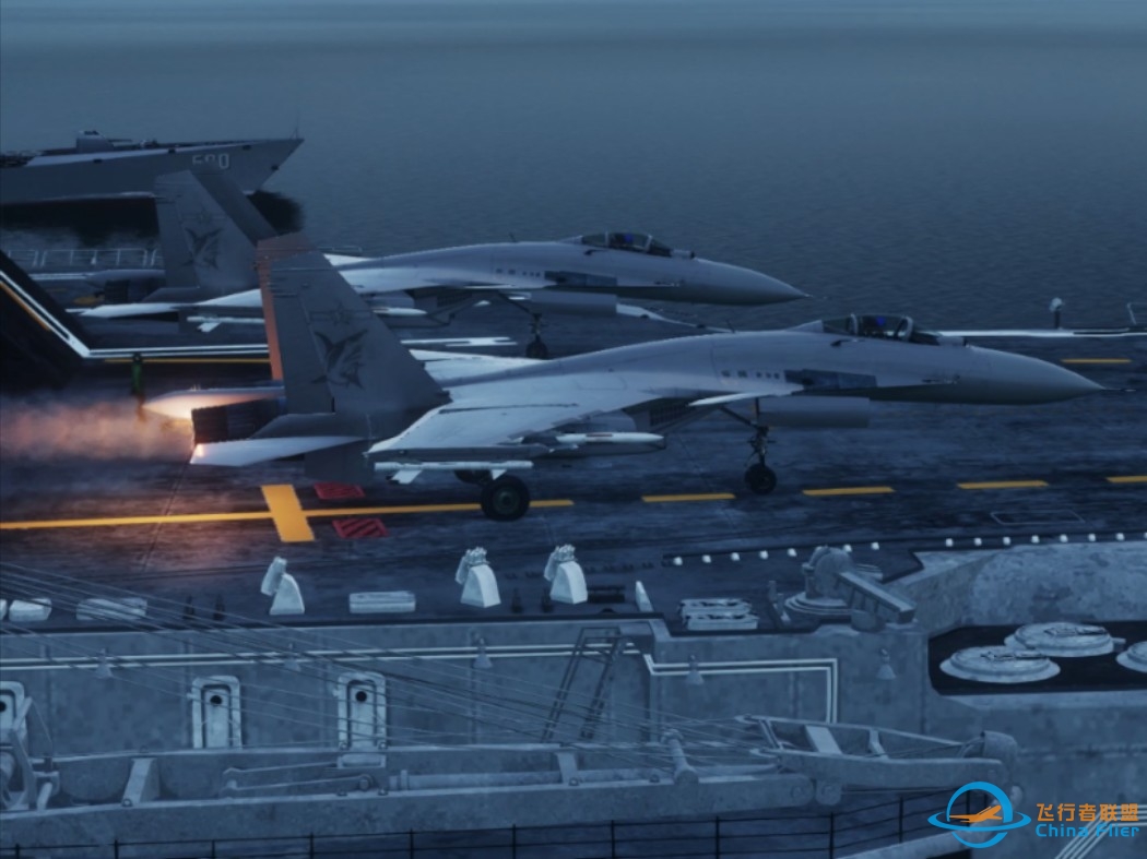 DCS World 歼-15B与辽宁舰-8996 