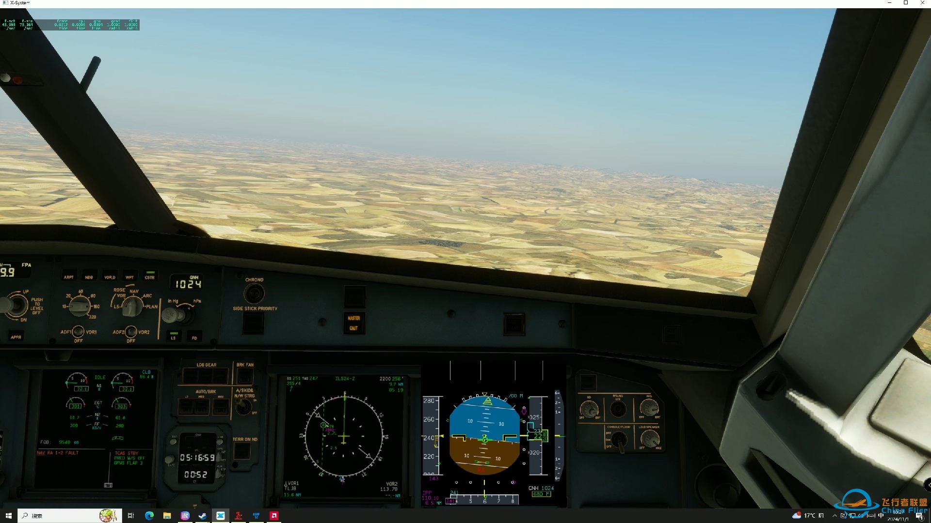 X-Plane 12 toliss321 三脱，三脱直接法则，单发直接法则-1415 