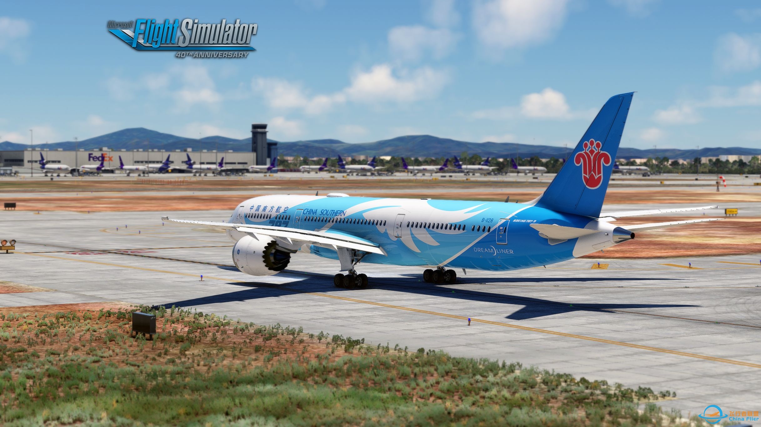 ZGGG→ZSOF B789航线飞行 微软飞行模拟 MFS Microsoft Flight Simulator-5204 