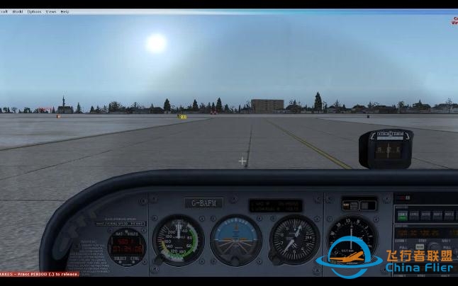 微软飞行模拟10  FSX 塞斯纳172 视频 发动机冷仓启动程序-1335 