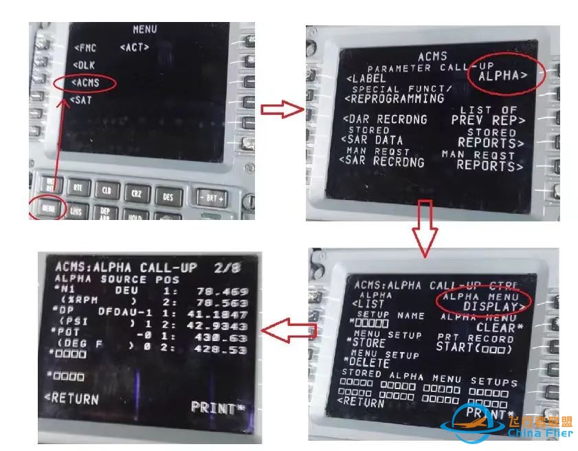 波音737NG飞机使用CDU进行实时监控的方法-1236 